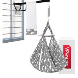 VParents Sunny baby Swing cradle with Mosquito Net  Spring And Metal Window Cradle Hanger - Grey-15