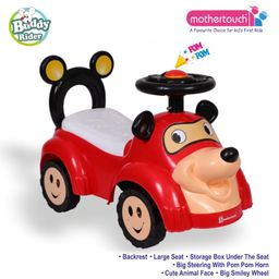Mothertouch Buddy Rider Manual Push Ride On - Red-96