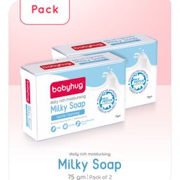 Babyhug Daily Rich Moisturising Milky Soap 75gm - Pack of 2-12
