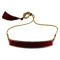 Vidhya Kangan Red Brass Necklace-image-9
