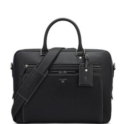 Da Milano Men Textured Leather Laptop Bag-42