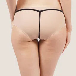 lola  dola Lola Dola Printed Combed Cotton Low-Rise G-String Stone-Studded Thong Briefs StringP-002-2 image 4