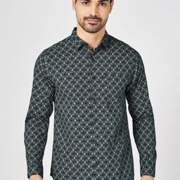 BYFORD by Pantaloons Men Original Slim Fit Opaque Printed Casual Shirt-picture-2