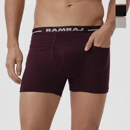 Ramraj Pack Of 4 Cotton Short Trunks TARGET_WHGWBKGM-4P-27