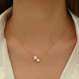 Boghra Sales Gold-Plated Brass Pearls Necklace-54