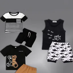 HELPOM Unisex Kids Printed T-shirt with Shorts-picture-54