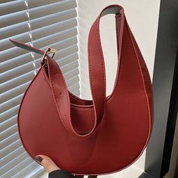 LULU & SKY PU Half Moon Hobo Bag-34