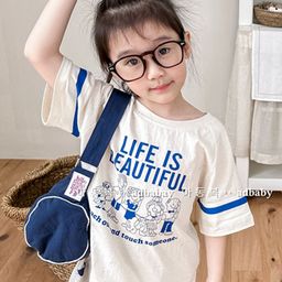 LULU & SKY Girls Printed Pockets T-shirt-image-48