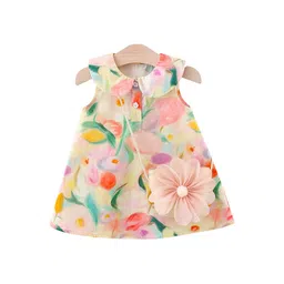 StyleCast x Revolte Tropical Print Peter Pan Collar A-Line Mini Dress-image-6