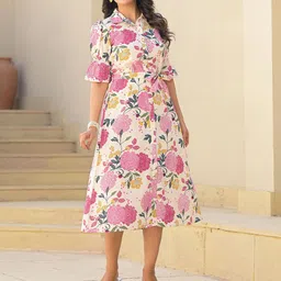 Juniper Floral Print Fit & Flare Dress-picture-34