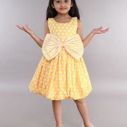 Pink Chick Polka Dot Striped Balloon Dress-picture-5