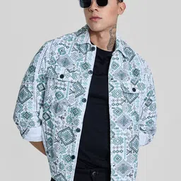 Snitch Men Geometric Jacket-image-4
