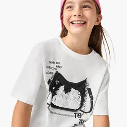 Juniors by Babyshop Girls Typography Printed T-shirt-image-98