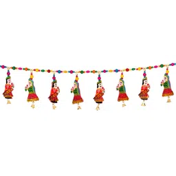 RR Crafts Red & Blue Khamma Ghani Thoran Door Hanging-picture-34