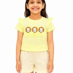 POP STREET KIDS Girls Printed Top with Shorts-image-48
