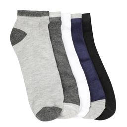 Teakwood Leathers Men Pack Of 5 Pure Cotton Ankle Length Socks-picture-35