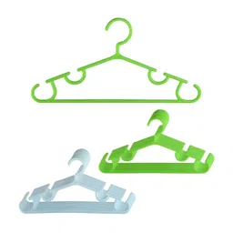 Aura Pack Of 20 Blue & Green Single Tier Bar Hangers-9