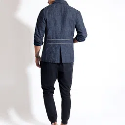 VIVEK KARUNAKARAN Men Open Front Jacket image 3
