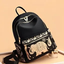 JAISOM Women Graphic Printed Leather Backpack-58