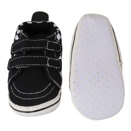 Baby Moo Checked Booties - Black image 4