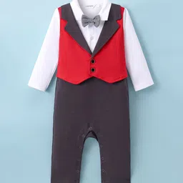 Mark & Mia Infant Boys Romper With Bow-10