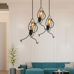 KINIS Black & Brown Metal Ceiling Lamp-52