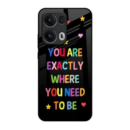 QRIOH Typography Magical Words Printed Oppo Reno13 Pro 5G Back Case-49