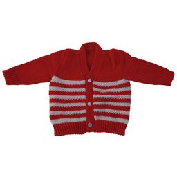 CUBS & HUGS Kids Striped Woollen Sweater-image-29
