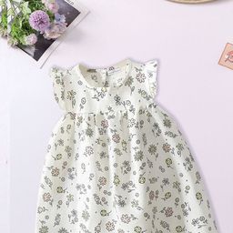 FOREVER FRIDAY Girls Floral Printed Round Neck Fit and Flare Dress-image-81