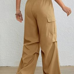 Next One Women Baggy Fit Parachute Trousers-image-91