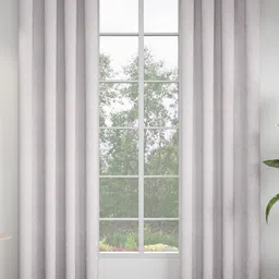 GM Cream-Coloured 2 Pieces Floral Room Darkening Door Curtain-image-71