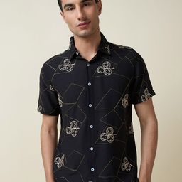 Thomas Scott Men Embroidered Regular Fit Casual Shirt-image-85