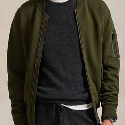 Polo Ralph Lauren Men Spread Collar Solid Cotton Casual Bomber Jacket-picture-35