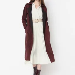 Vero Moda Single-Breasted Longline Trench Coat With Belt-image-72