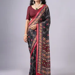 NIRMAL CREATION Ethnic Motifs Pure Cotton Saree-image-30