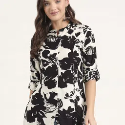 BAESD Women Floral Printed Shirt Style Top-36