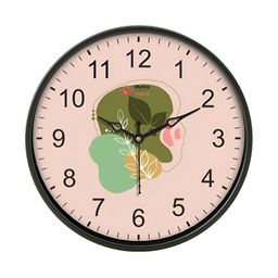 Myntra Elegant Homes Pink & Green Printed Traditional Wall Clock-24