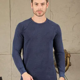 COBB Men Self Design Round Neck Pullover Sweater-picture-41