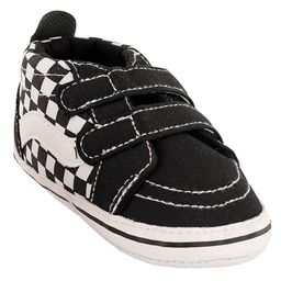 Baby Moo Checked Booties - Black image 5