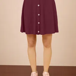 OOMPH! FACTOR A-line Above Knee Skirt-image-78