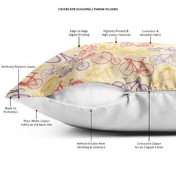 ArtzFolio Multicoloured Set of 2 Square Cushion Covers image 3