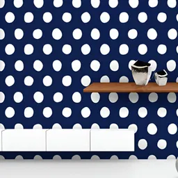 ArtzFolio Printed UV-Resistant Anti-Bacterial Nautical Polka Dots Peel & Stick Wallpaper-picture-51