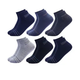 Akeeta Unisex Pack of 6 Multicolor Cotton Socks-picture-49