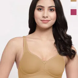 College Girl Women Pack of 3 Full Coverage Lightly Padded and Non-Wired Bra-36