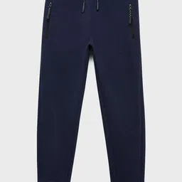Mango Kids Boys Pure Cotton Textured Joggers-picture-11
