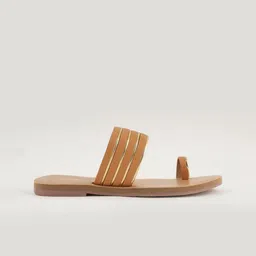 Anouk Women Striped One Toe Flats-53