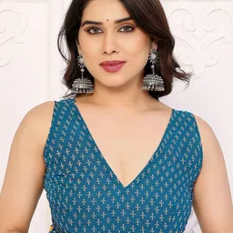 AMRUTKALA SAREES Printed Block Print Saree image 5