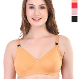Liigne Pack Of 4 Full Coverage Non Padded Non-Wired Maternity Bra-picture-8