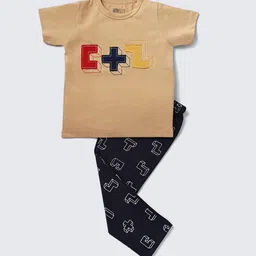 Nite Flite Boys Printed Top & Pyjamas Night suit-image-70