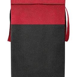 Aura Red & Black Foldable Laundry Bag with Lid & Handles-68 l-6